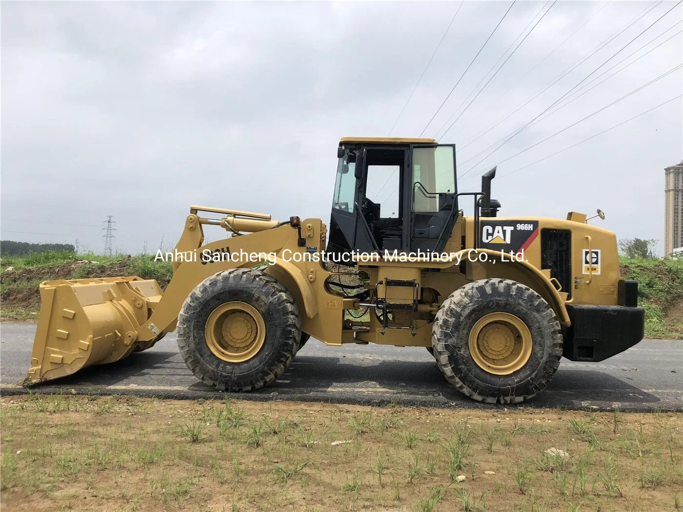 High Efficient Cat 966h Used Wheel Loader Original Hydraulic Machine