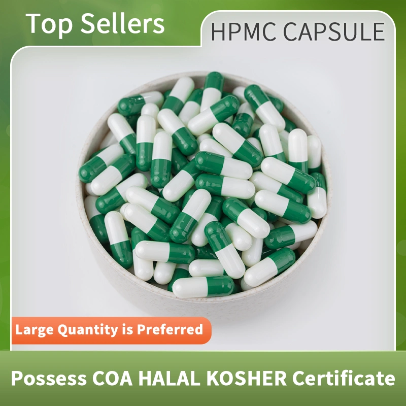 Customized Color Printing Logo or Any Words Vegetable Empty HPMC Vegan Capsules Transparent Natural Size #00 #0 #1