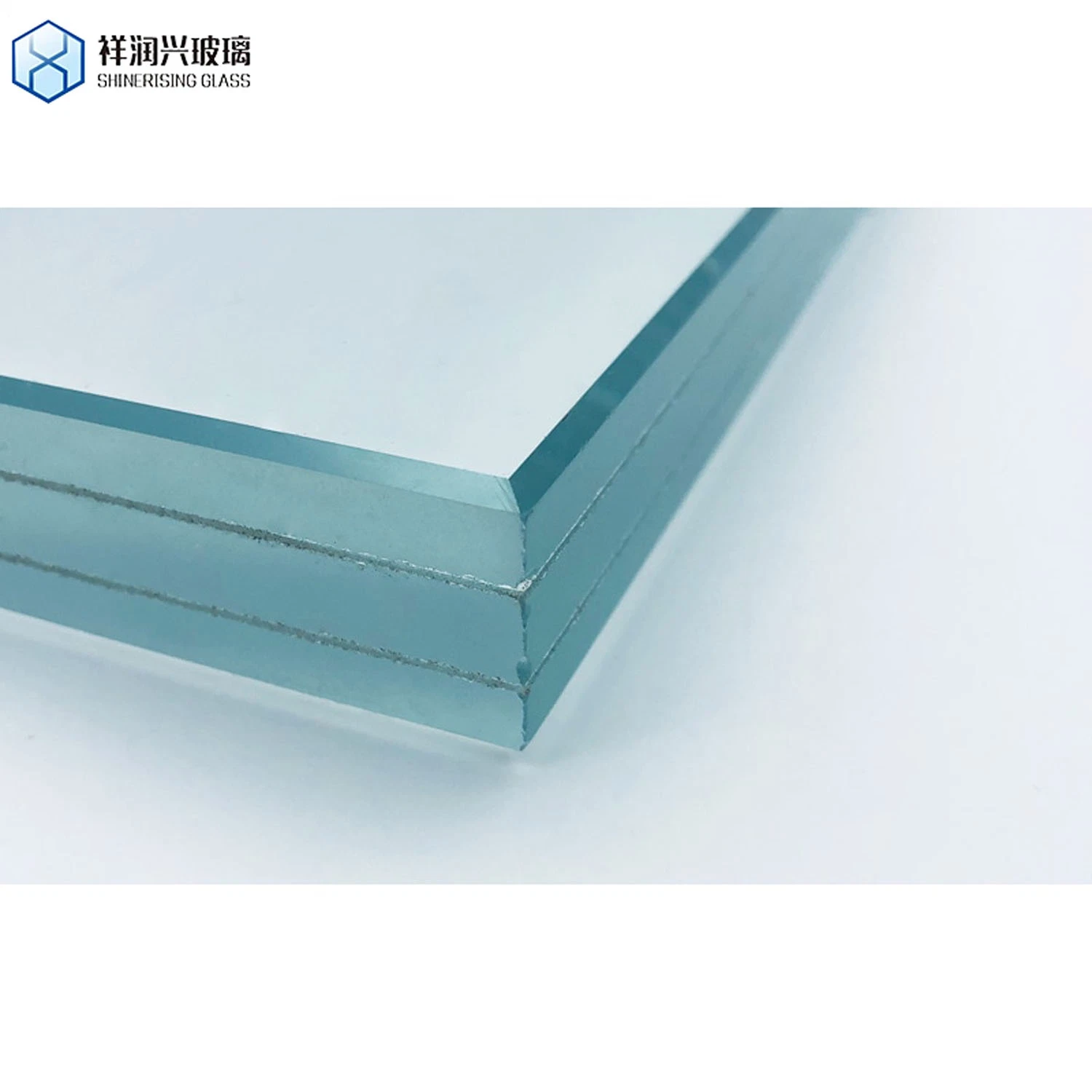 Shatterproof Laminated Glass Factory Safety Sound Proof PVB Laminated Glass Cost Flat Triplex Glass