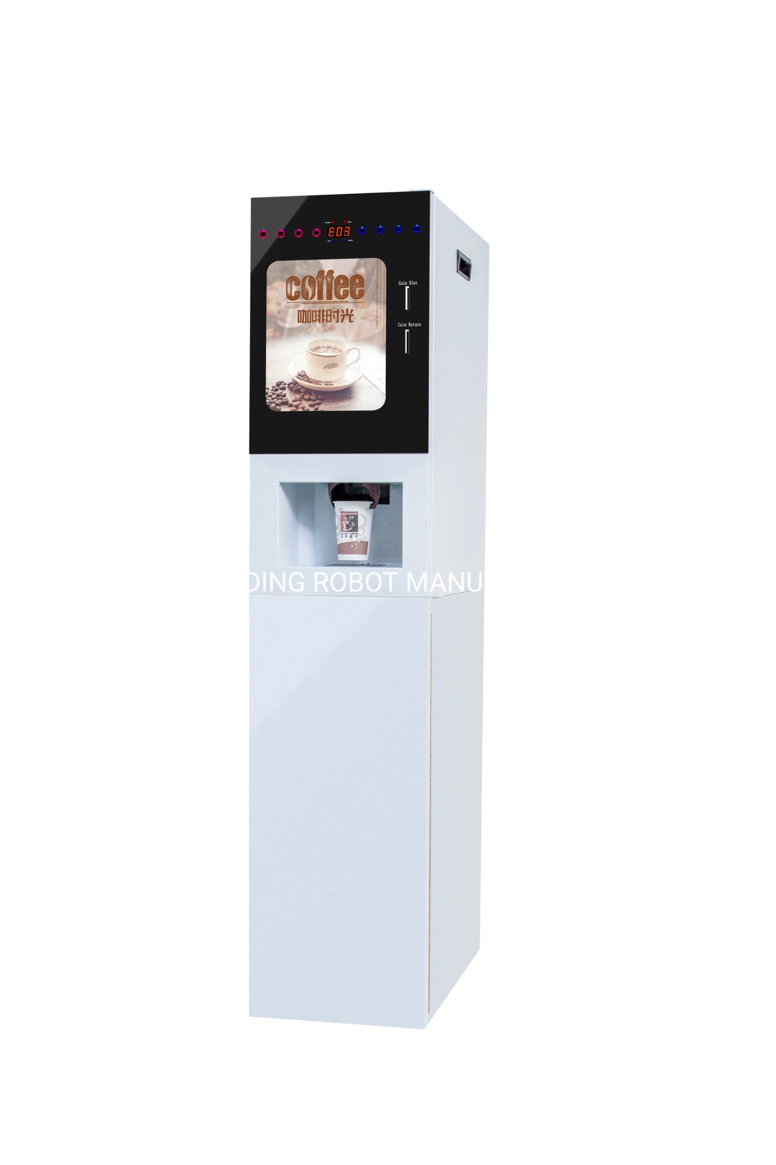 Publicidad LED de refrigeración del compresor bebida caliente+jugo frío máquina expendedora de bebidas Wf1-303V-D