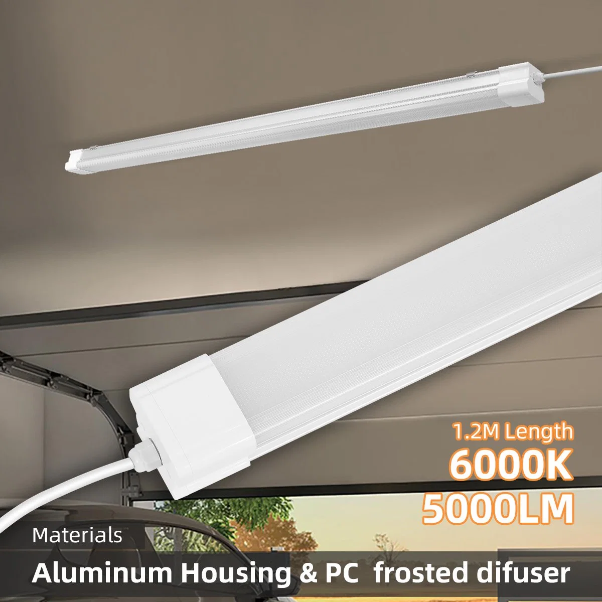 China High quality/High cost performance  and High Efficiency 6000K Aluminum Pendant Light LED Linear Ceiling Shop Light
