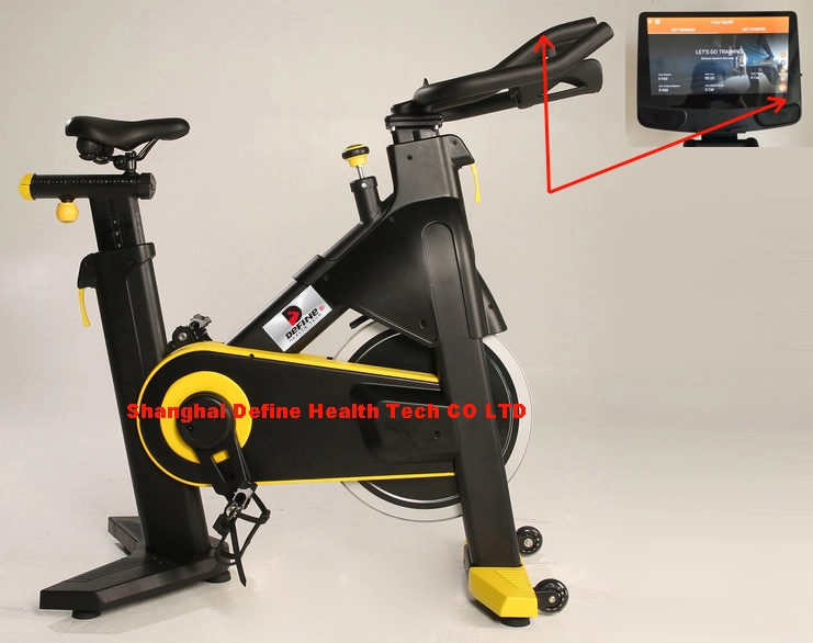 La mejor bicicleta de spinning comercial, ciclo indoor profesional, Define Health Tech - Nueva bicicleta de spinning conectada profesional - HB-2018