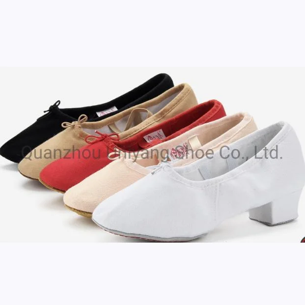 2020 Nice Custom High Quality Canvas Cloth Ballroom Waltz Latin Dance Shoes