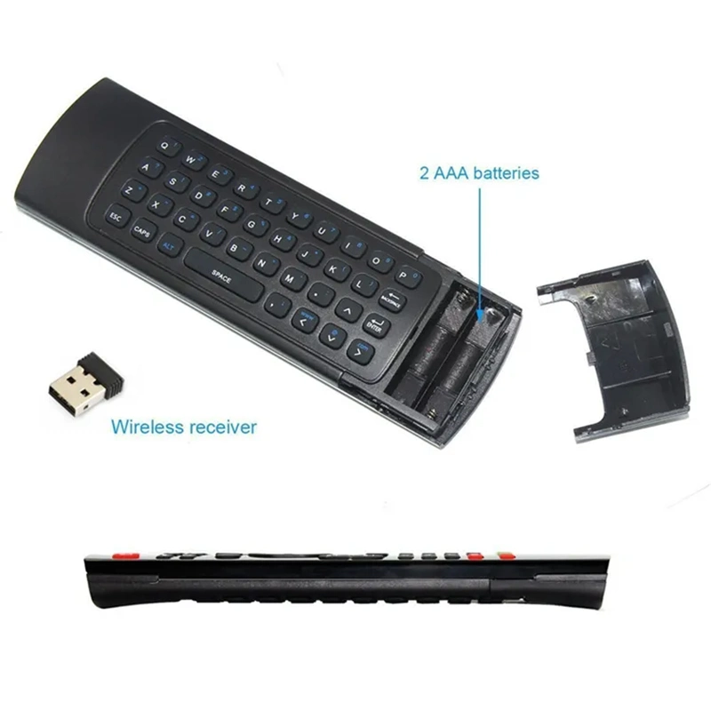 Backlit Air Mouse Smart Remote Control 2.4G RF Wireless Keyboard with Voice Microphone for Android TV Box