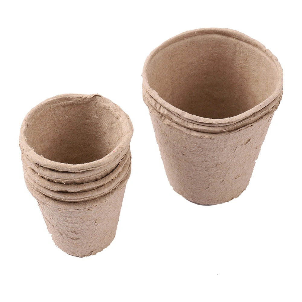 Plant Fiber Paper Pulp Plant Nursery Seedling Cultivate Biodegradable Round Cup