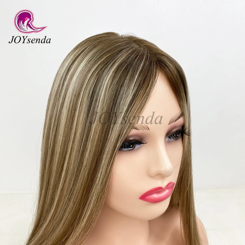 Proveedor de fábrica profesional Peluca rubia con reflejos 100% cabello humano virgen Peluca judía/Kosher Wig/Sheitel Wigs/Peluca judía kosher para mujeres blancas