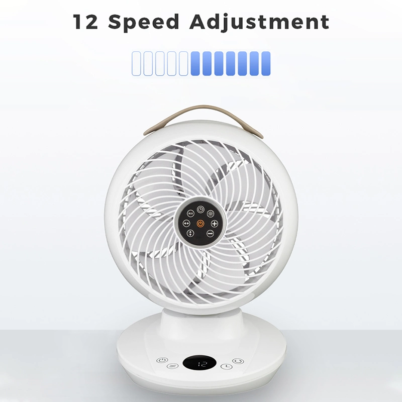 Rechargeable Cooling Fan Destop Portable Air Circulator Mini USB Desk Table Fan with Remote Control Air Circulation Fan