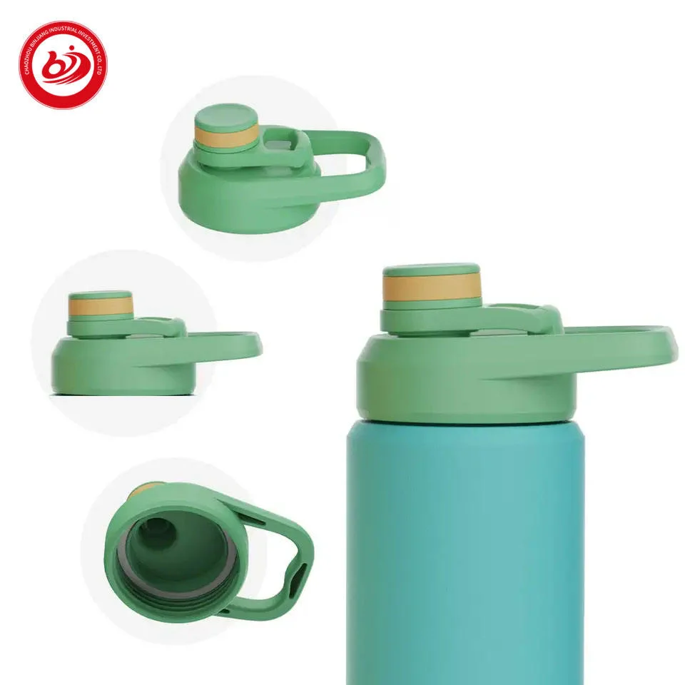 Eco Friendly Double Wall Cute Insulated Stainless Steel Water Bottle with Silicone Boot Straw for Kids Children's School