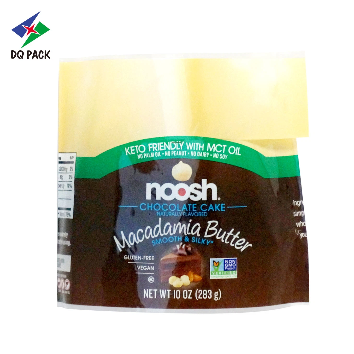 Dq Pack Custom Logo Shrink Sleeves PVC Shrink Sleeve Packaging Labels for Macadamia Butter Label