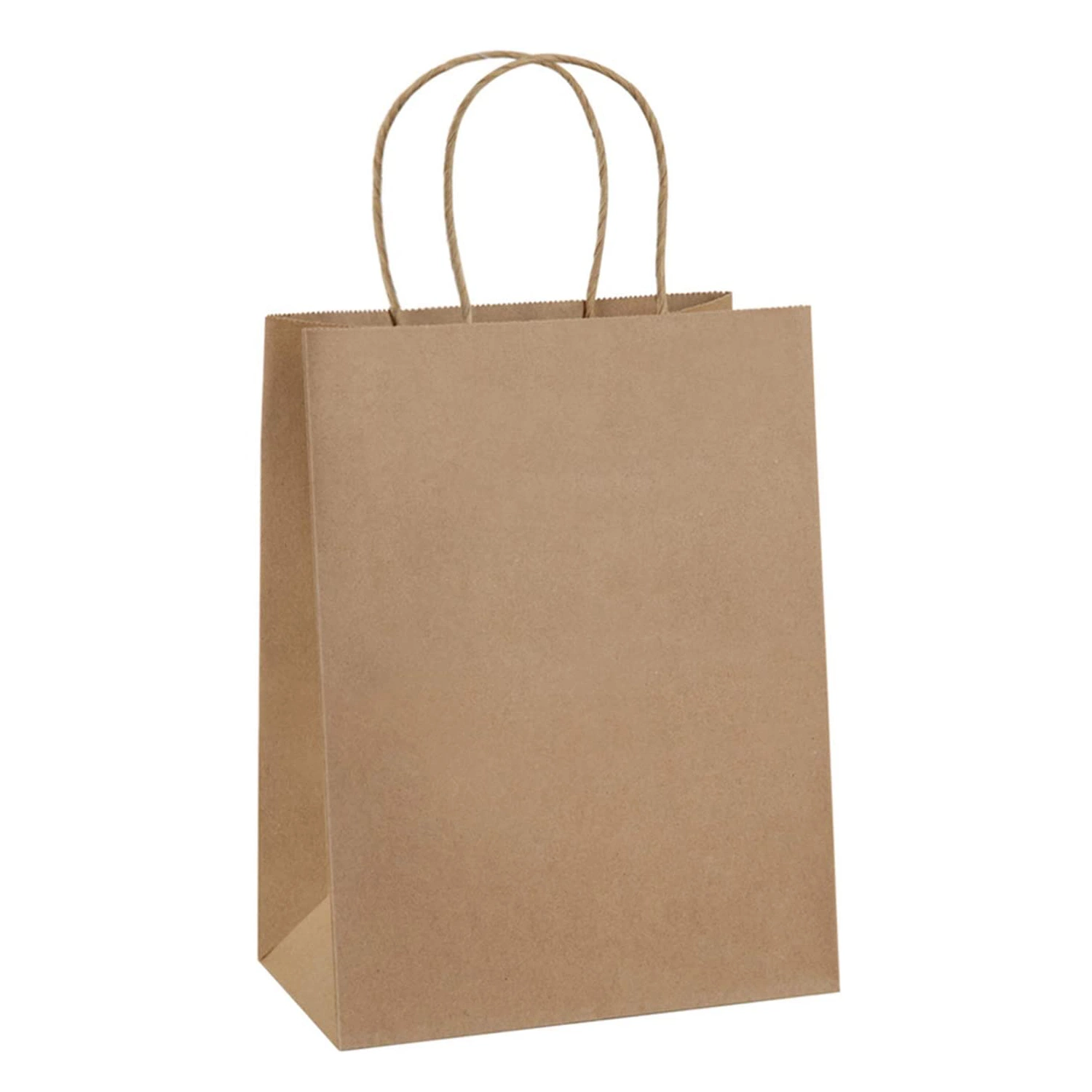 Brown Kraft Paper Bags with Handles Bulk