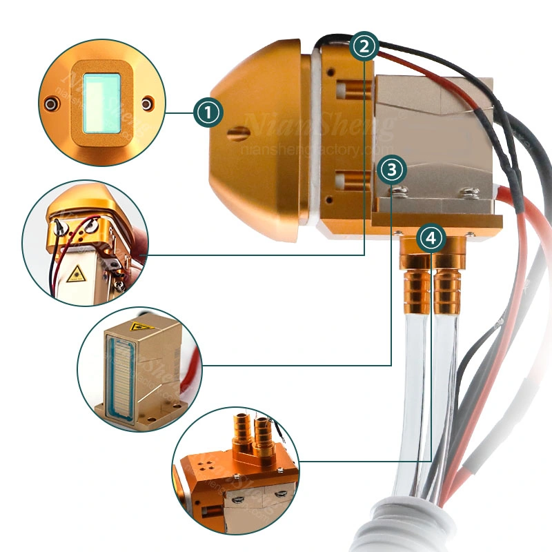 Multifunctional 2 in 1 Three 4 Wavelength Alma Diode Laser Machine