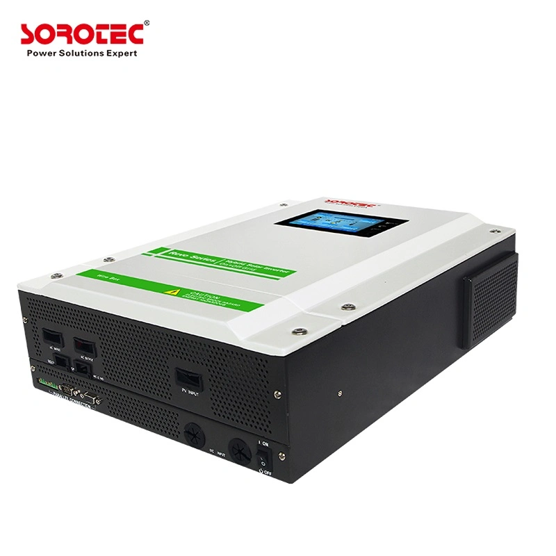 Sorotec 120-450VDC MPPT Range 3kw 5.5kw on/of Grid Hybrid Solar Power Inverter with Touch Screen Display