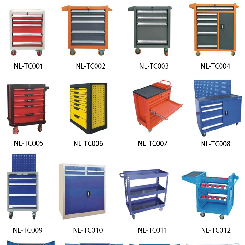 New Design Wholesale/Supplier Price Mobile Cabinet Trolley 3 Tier Rolling Workshop Tool Storage