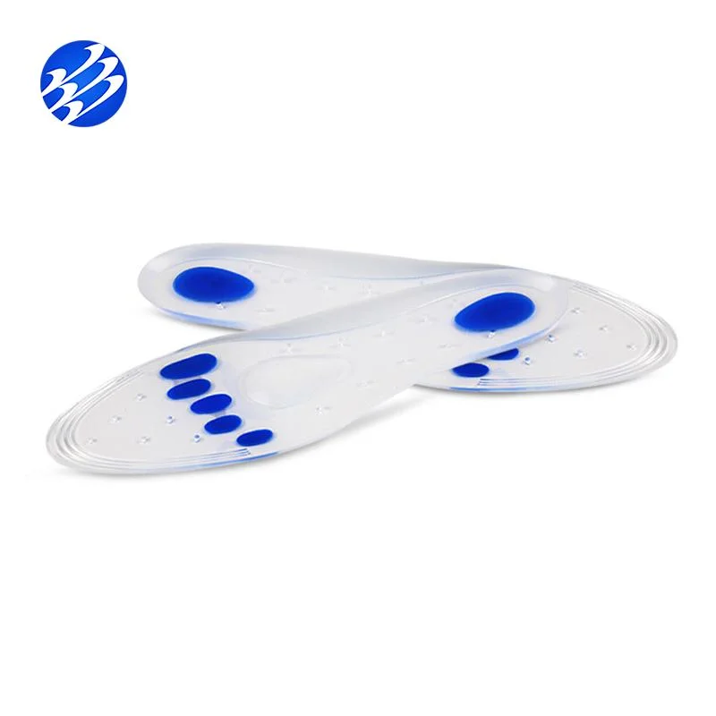 Silicone macio confortável Insoles diabéticas plantar Fasciitis almofada macia