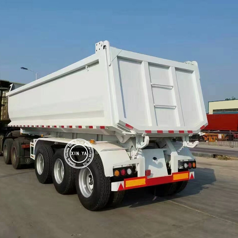 Eje 3 Volquete Tráiler 60 Ton Dump volcado eje semi tráiler 3 Tráiler 4 eje U tipo remolque basculante