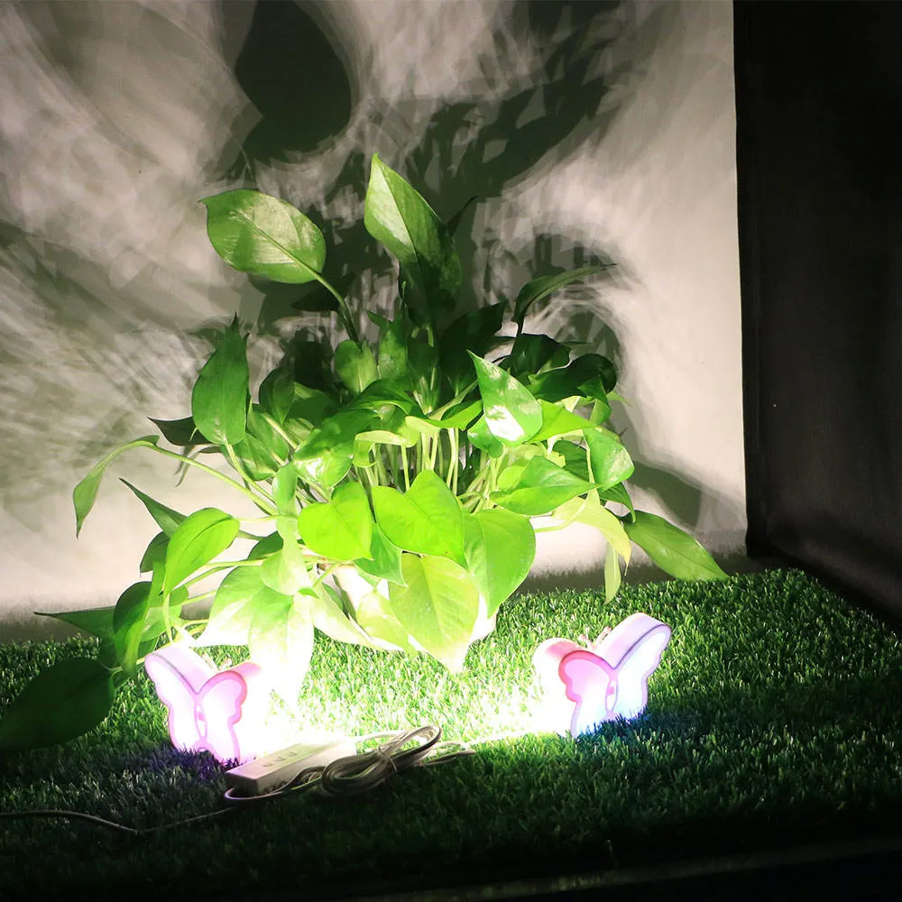 Lindo LED Mariposa crecer la planta de luz para la floricultura y decoración.