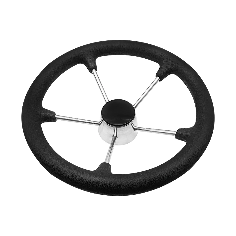 for Boat Accessories Stainless Steel Steering Wheel with PU Foam with Knob