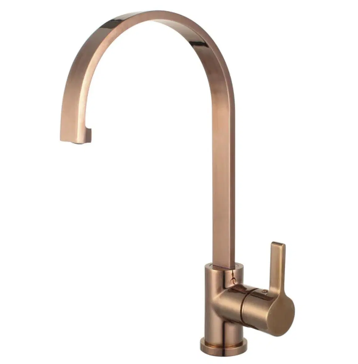 Torneira de cozinha flexível de barra de latão polido Tap Rose Gold Misturador pia de cozinha de superfície torneiras torneira