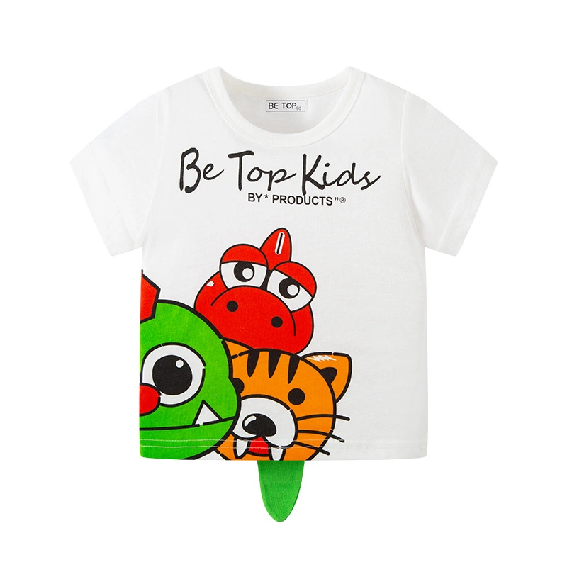 Children&prime; S Short-Sleeved T-Shirt Summer Children&prime; S Clothing Cartoon Tops