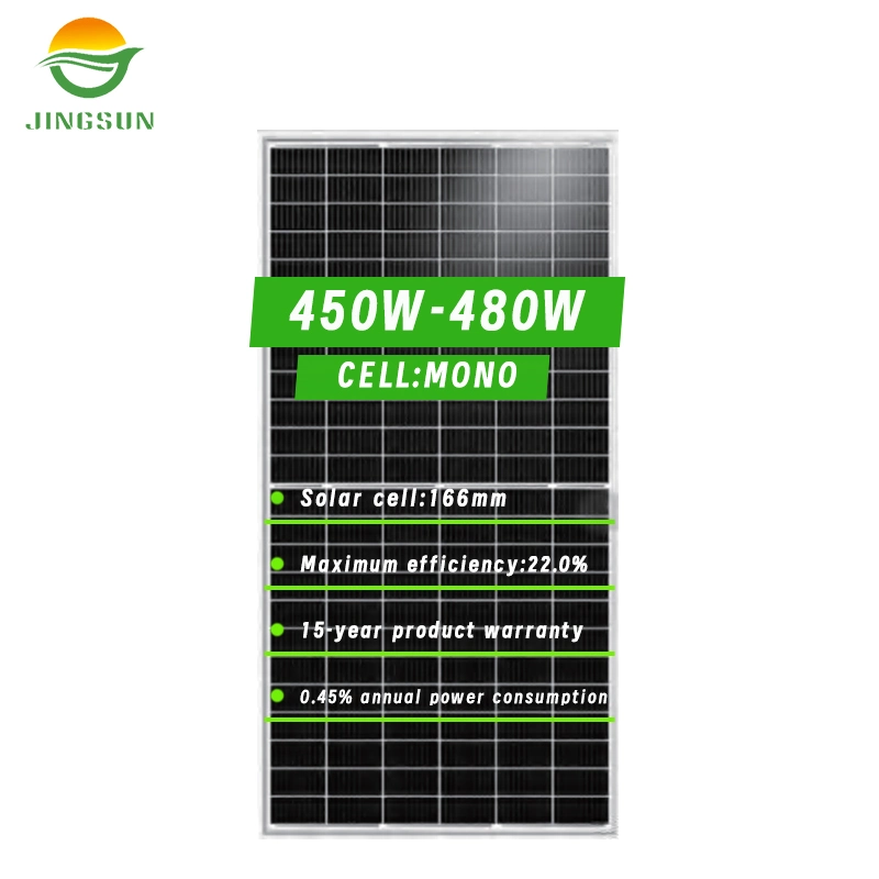 Jingsun 465W Productos de Panel Solar Monocrystalline para el Hogar Energía Solar Sistema