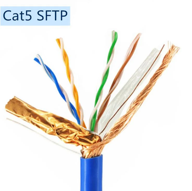 Câbles de données à alimentation directe câble réseau FTP UTP SFTP Cat5e Câble LAN CCA Cu 305 m