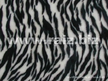 100 % polyester peluche courte velours de fourrure imitation peau d'animal Tissu