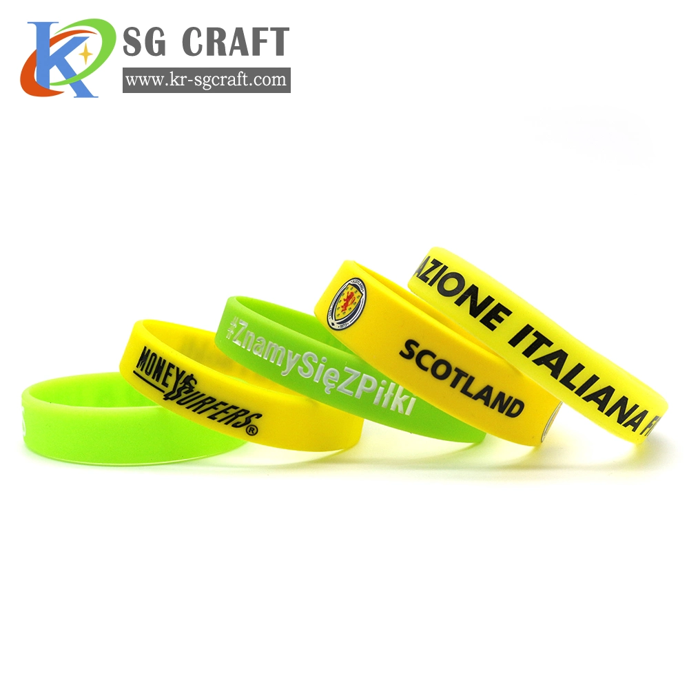 Werbeartikel Personalisierte Bunte Sport Silica Armband Personalisierte Silikon-Armband Minecraft Silikonarmband