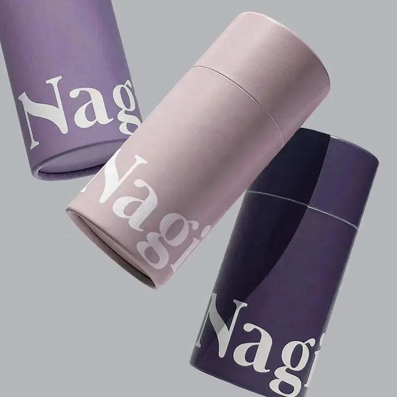 Custom Printed Creative Round Kraft Paper Tube Packaging Tube Box