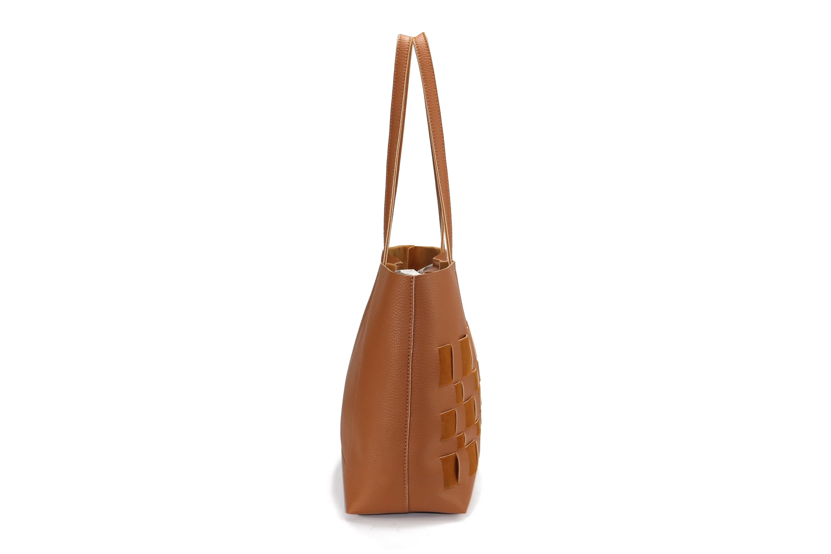 Wholesale/Supplier Manufacturer Customized Weave Bag PU Knit Shopper Woman Shopping Tote Lady Handbag