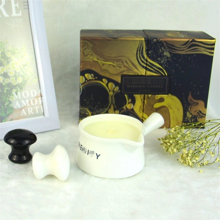 OEM Natural Edible Body Massage Oil Candles with ISO Certification