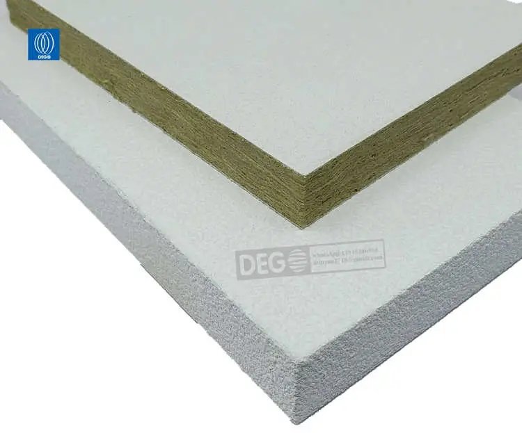 600mm Acoustic Ceiling Tile Sound-Absorbing Rockwool Ceiling Panels