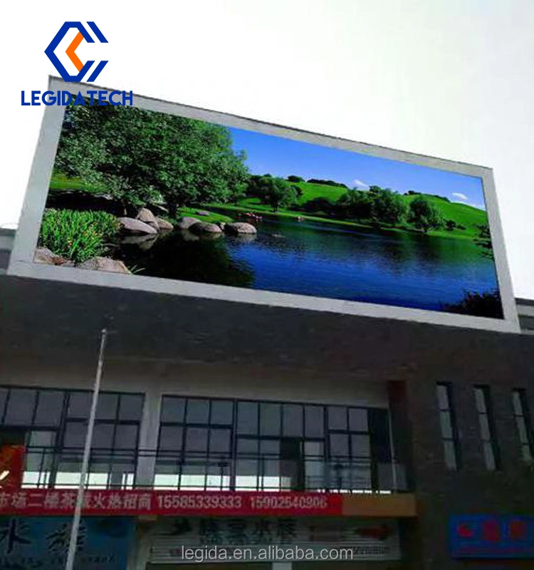 Legida Outdoor LED Church Concert Advertising Screen Video Wall Panel Para placa de sinalização LED com visor LED de pólo