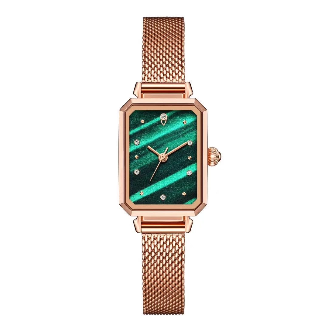 Wholesale/Supplier/Custom Square Analog Elegant Lady Fashion Watch Rose Gold Women's Bracelet Watch