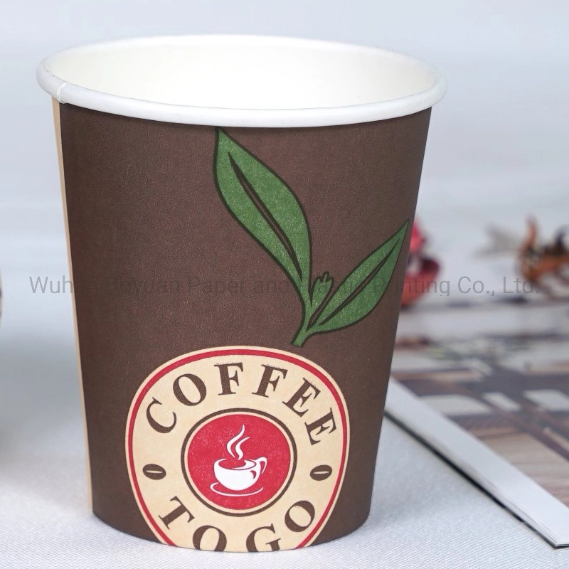 8oz/10oz/12oz/16oz/22oz/24oz China Manufacturer Promotional Mug Custom Logo Printed Disposable Single Wall Paper Cup Coffee Cup Hot Beverage Cups PLA Cups