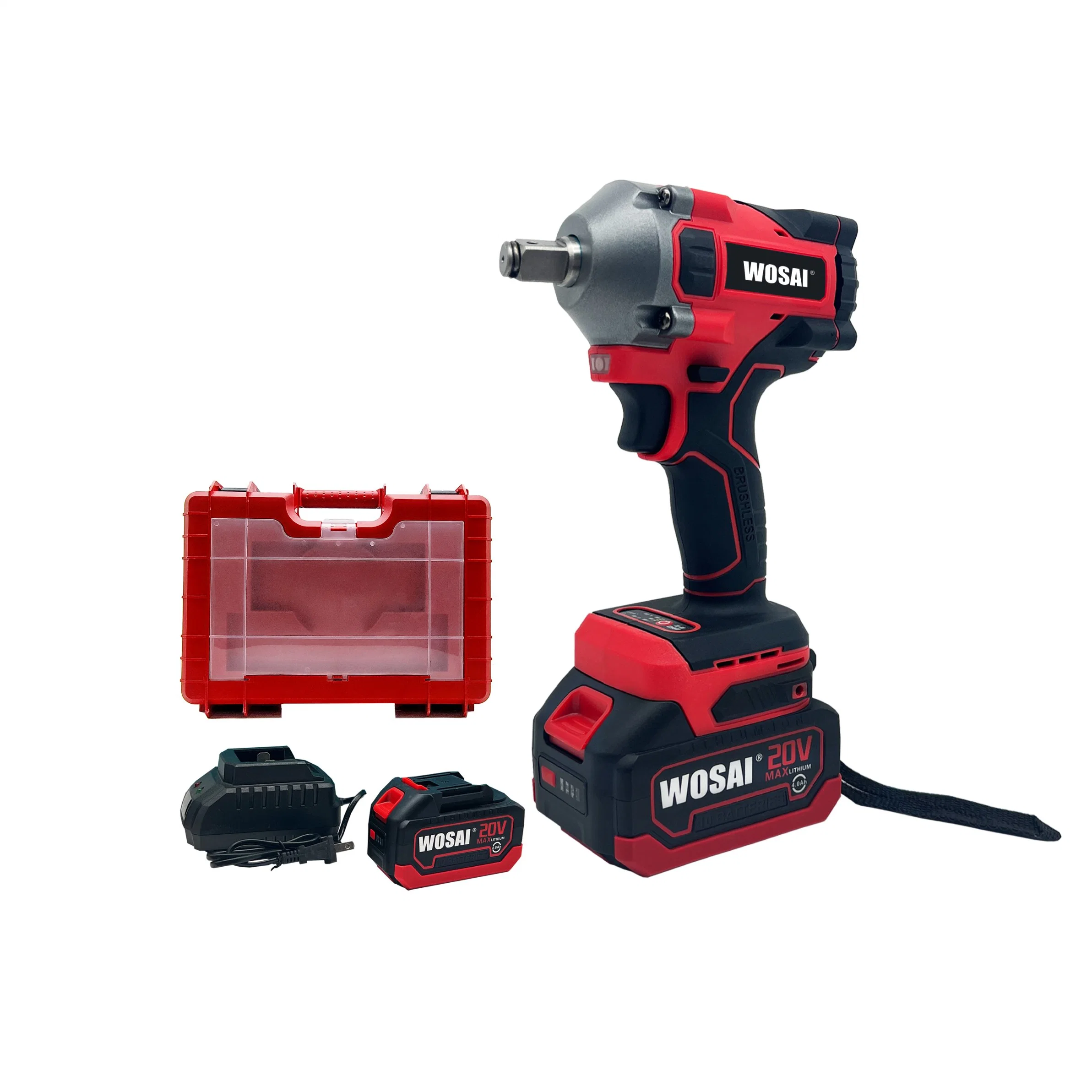 Wosai Industrial Multi-Functional 550nm High Torque 20V Cordless Impact Brushless Wrench