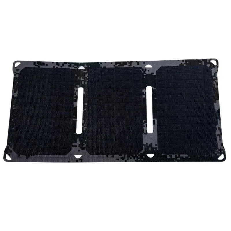 22W panel solar cargador de teléfono de 2 puertos USB cargador de móvil portátil alimentado con energía solar