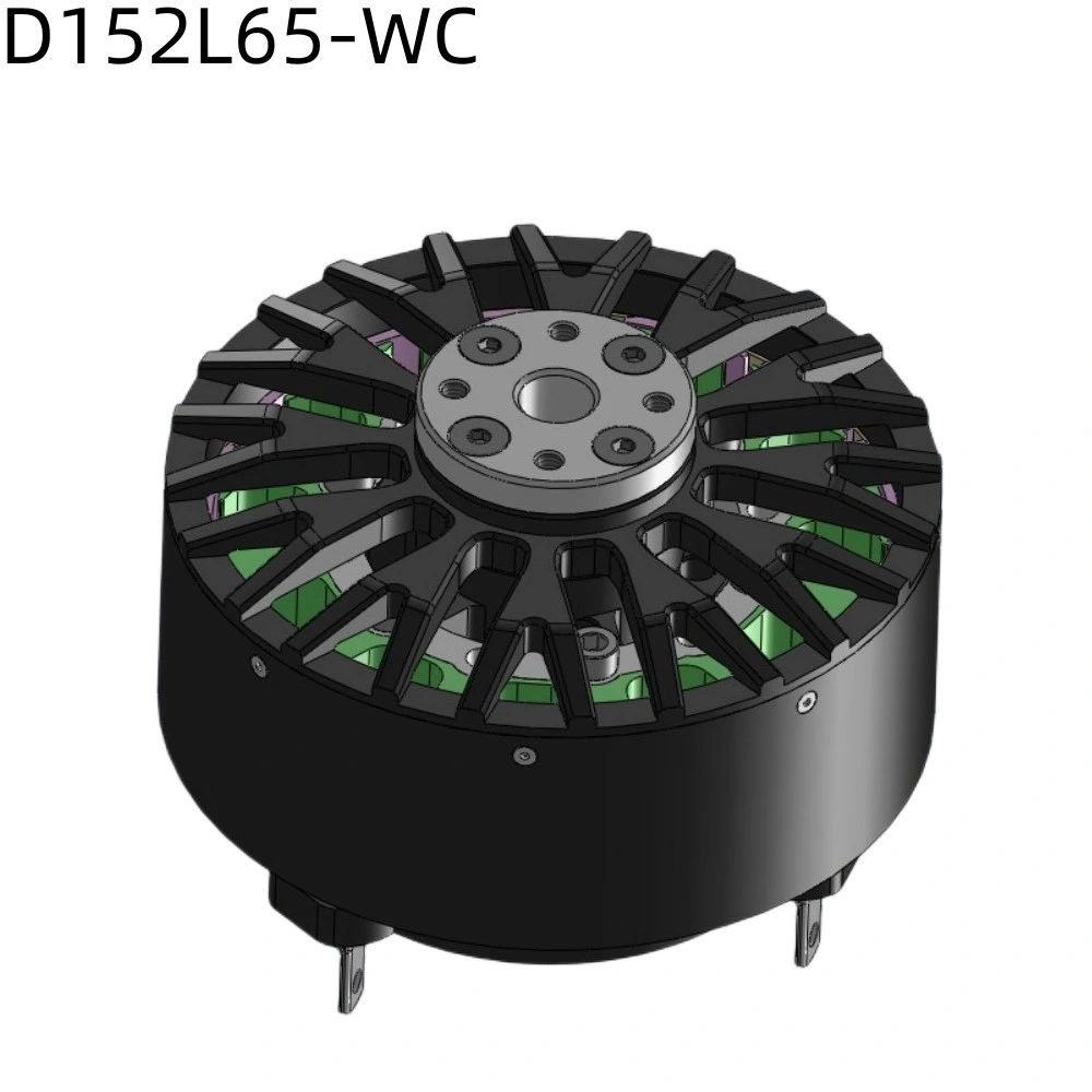 Refrigeración de agua Quanly 152mm rotor externo BRDC eléctrico sin sensor Motor 45kW