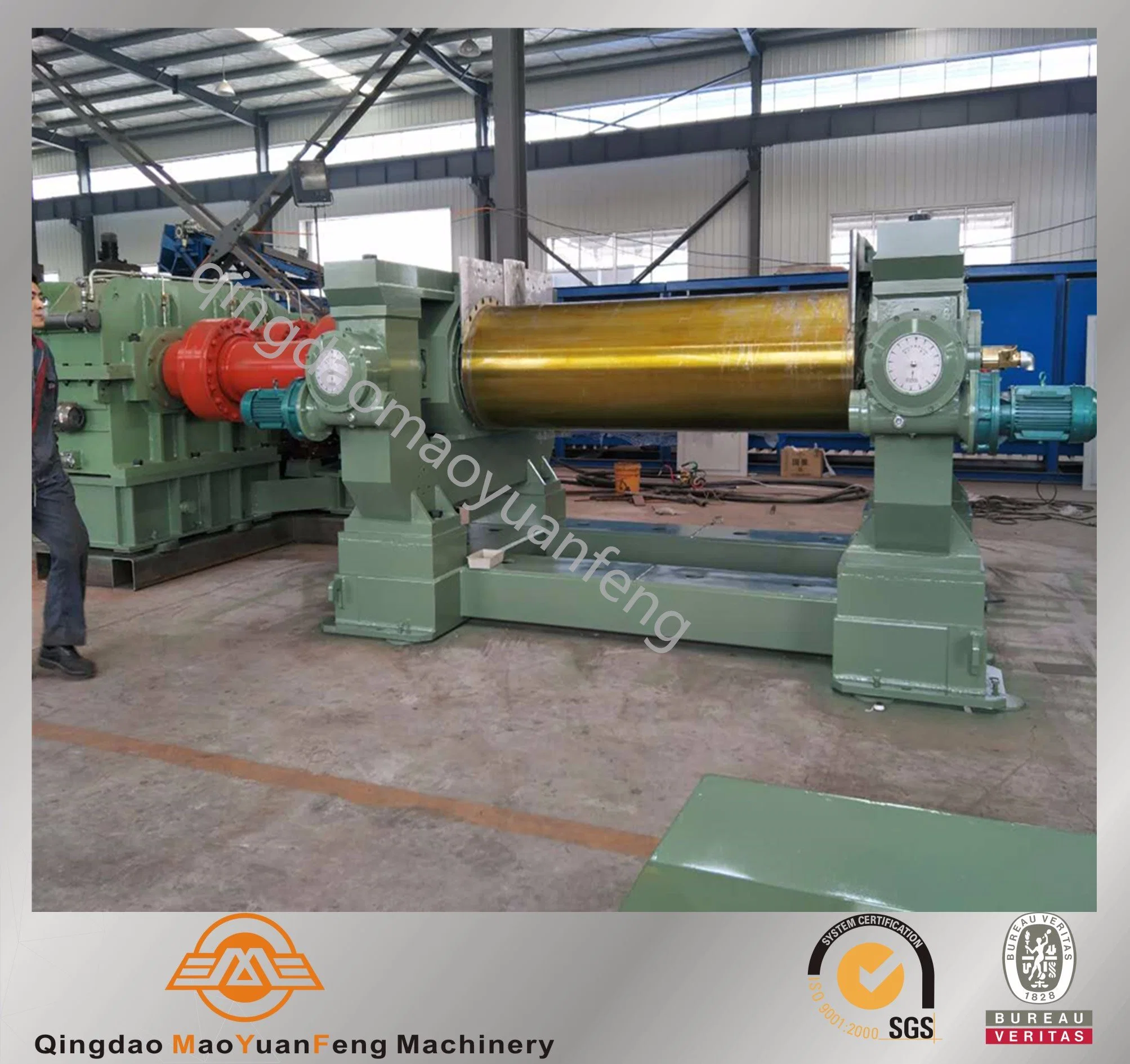 Gear Drilled Two Roll Rubber Open Mixing Mill Machine