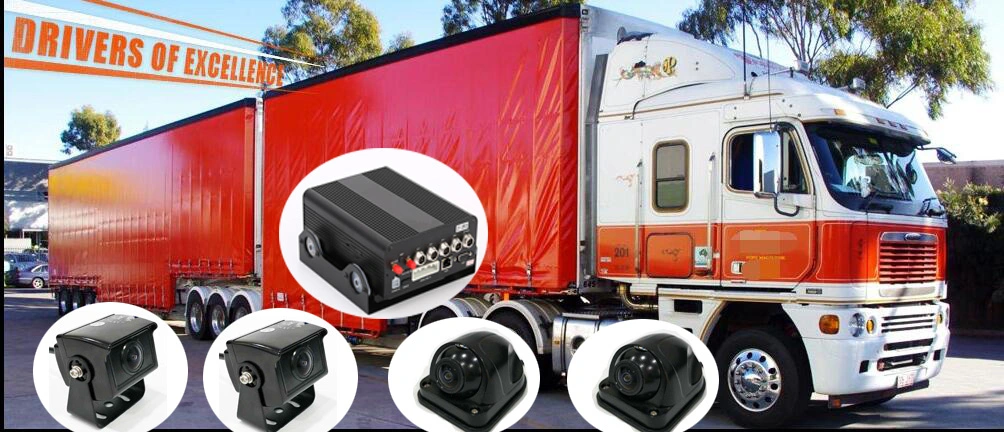 2018 New Arriving! ! Hard Disk Double SD Card Bus Truck Car Mobile DVR 4CH Mobile DVR