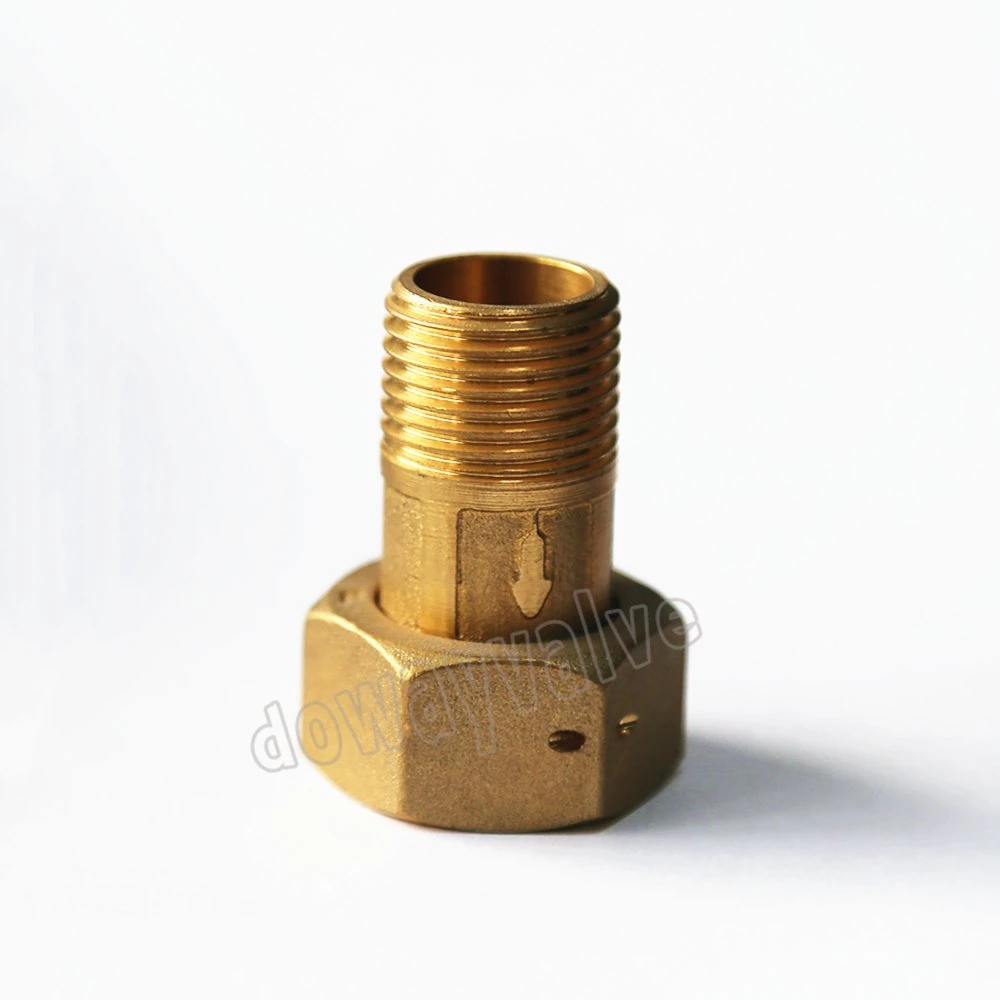 Dzr Brass Water Meter Fitting with Check Valve