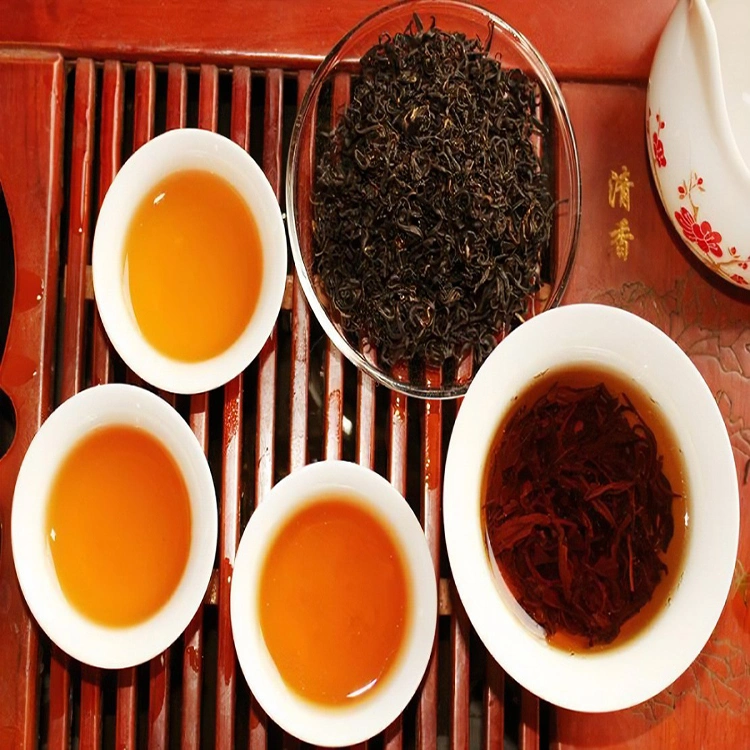 Venta caliente China Precio a granel de té negro Qimen artesanal orgánicos hoja de té con una muestra gratis