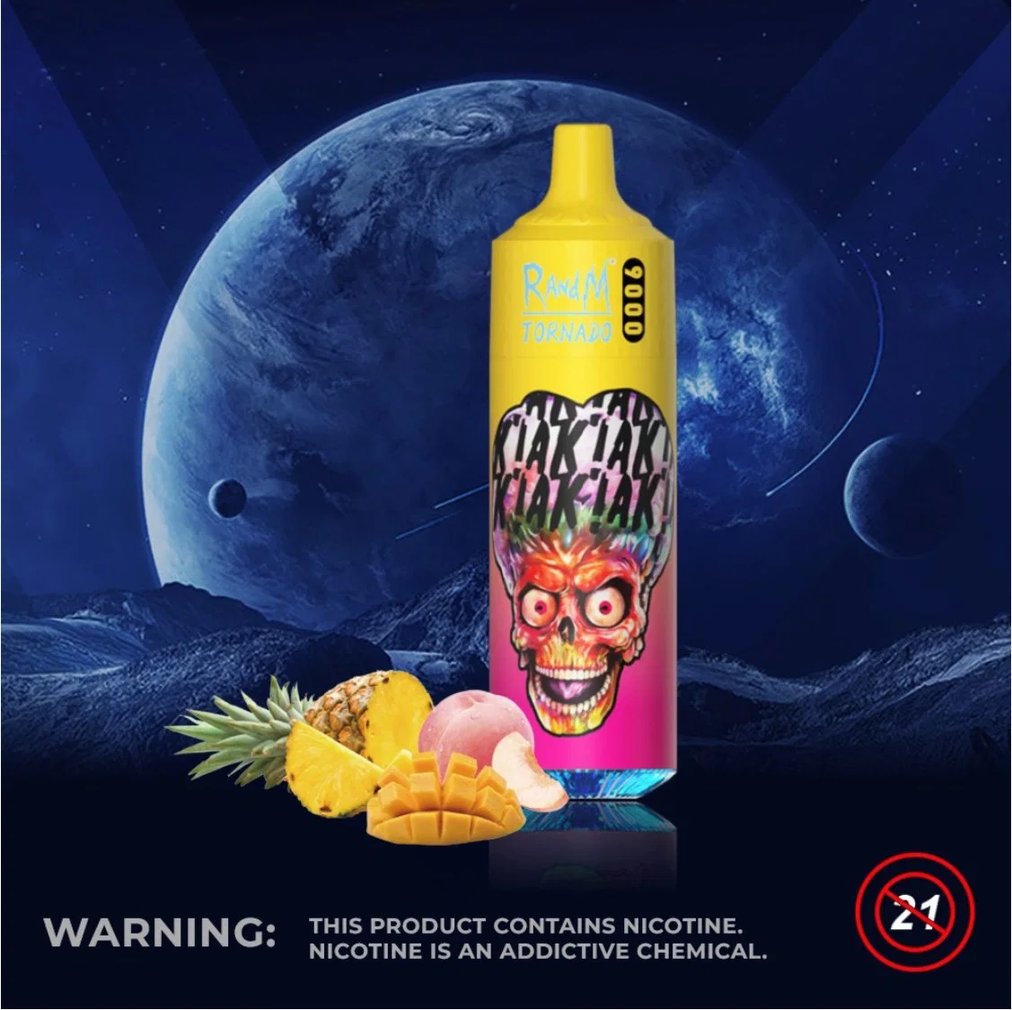 Atacado Hot Style longo durável 9K puffs Randm tornado 9000 Mini Ecig descartável com líquido de 18 ml