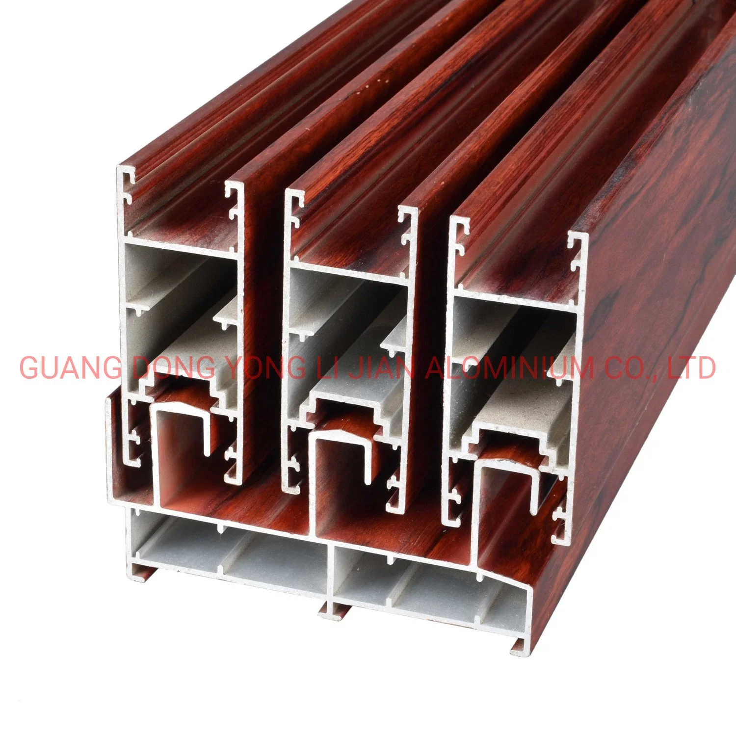 China Aluminum Factory Low E Tempered Thermal Insulation Glass Wood Grain Color Sliding Door/ Casement Door/ Hung/Sliding Folding Opening Aluminium Door