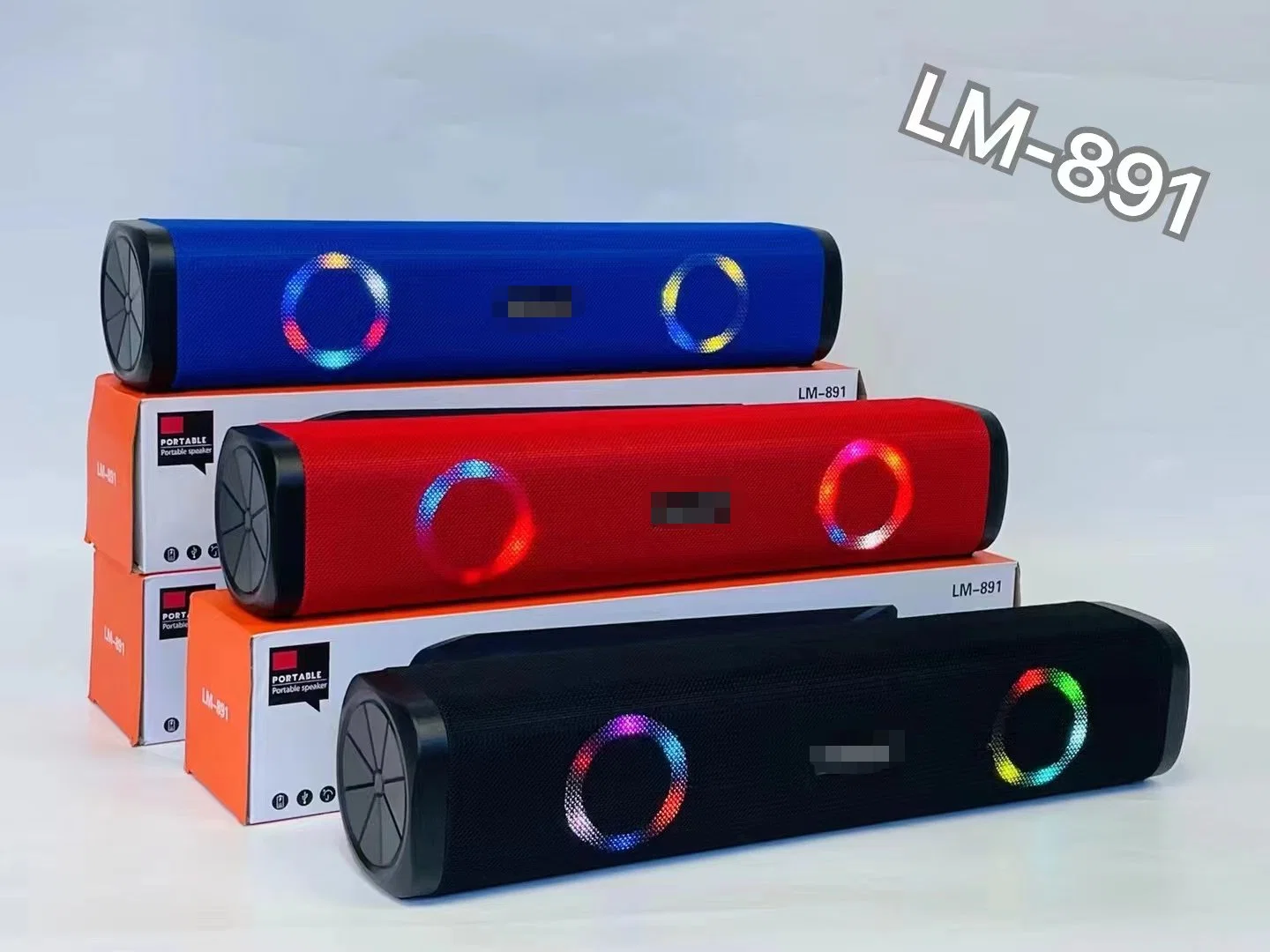 LD-LM-891 Мини портативная звуковая панель RGB ослепительные огни Беспроводная Настольный компьютер оптовой оптовой беспроводной динамик Bluetooth с двумя динамиками