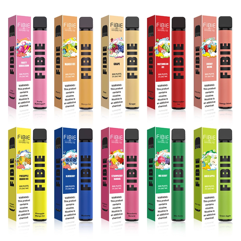 Fibie Vape Pan 550mAh Batterie Fabrik OEM Lieferant Großhandel Obst Flavor 800puffs E Zigarette