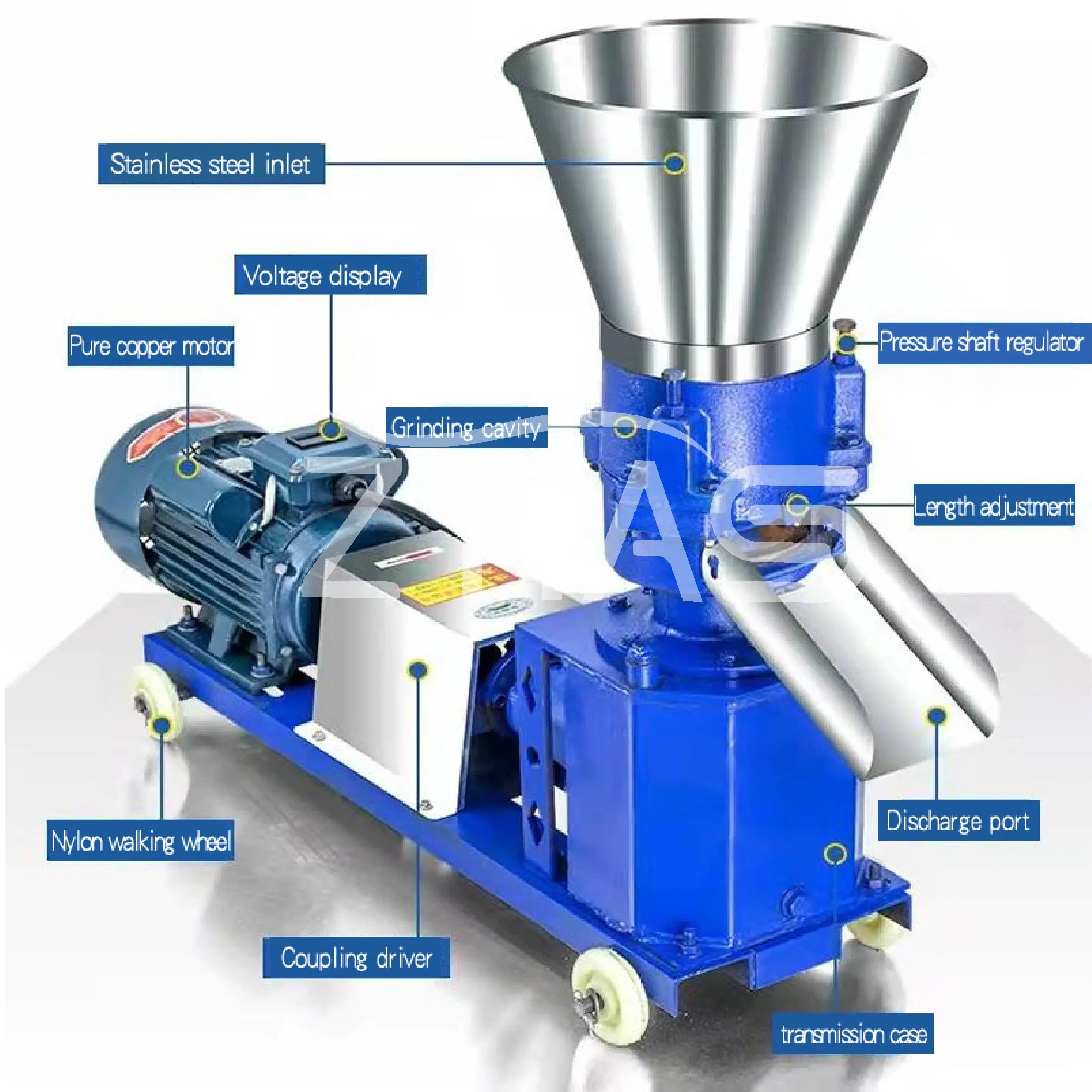 Máquina automática de pellets mini / Máquina de pellets de alimentación