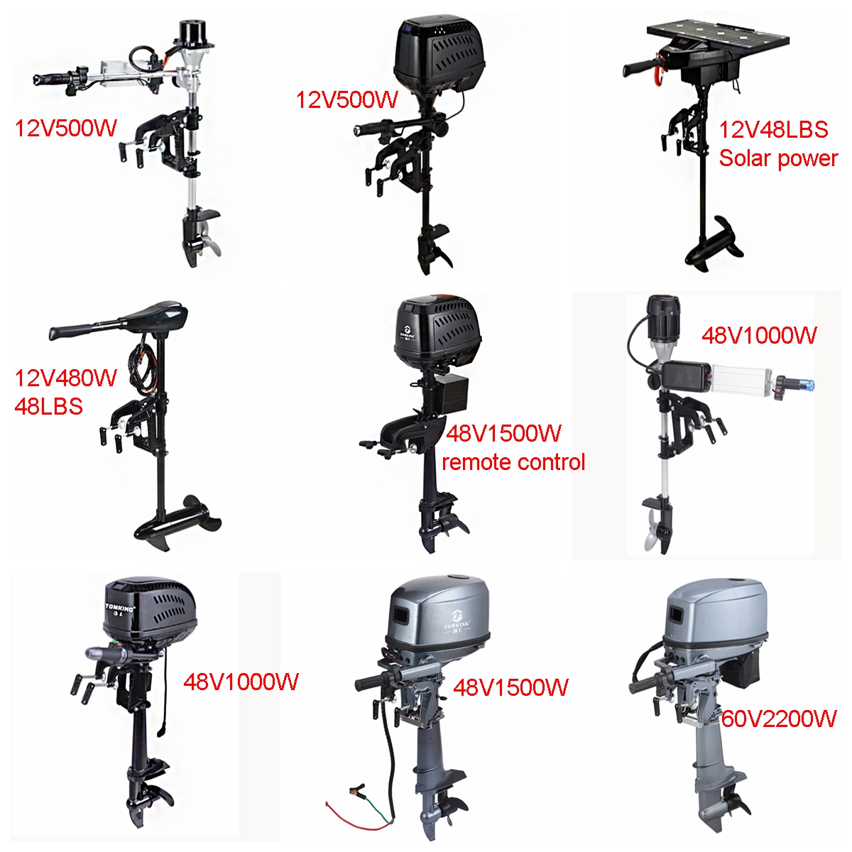 72V/6000W Outboard Electric Engine Fishing Boat 6000W Electric Motor