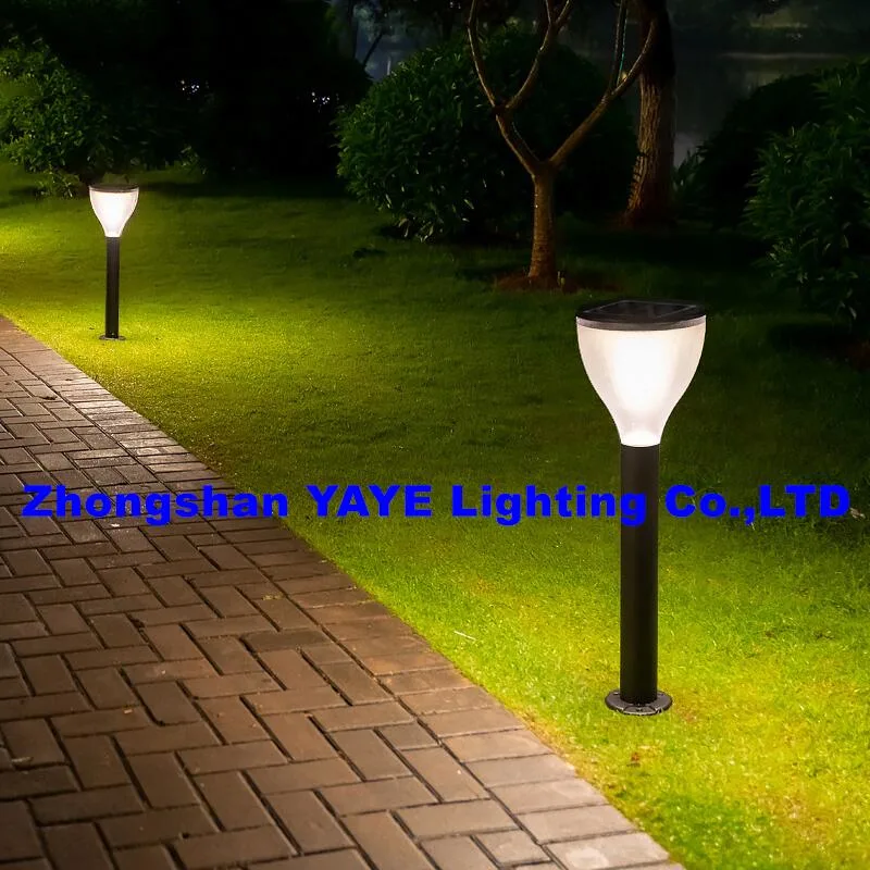 Yaye Best Quality 30W CE Solar Stand Garden Path Black (أفضل جودة 30 واط مع منصة شمسية) ألومنيوم منظر طبيعي Lawn COB IP66 LED بولارد ضوء من أجل منظر طبيعي ممر فناء حديقة ضوء 1000PCS مخزون