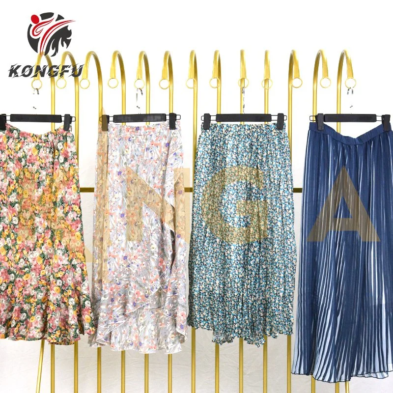 Korea Summer Women Chiffon Skirt Used Clothing Second Hand Clothes