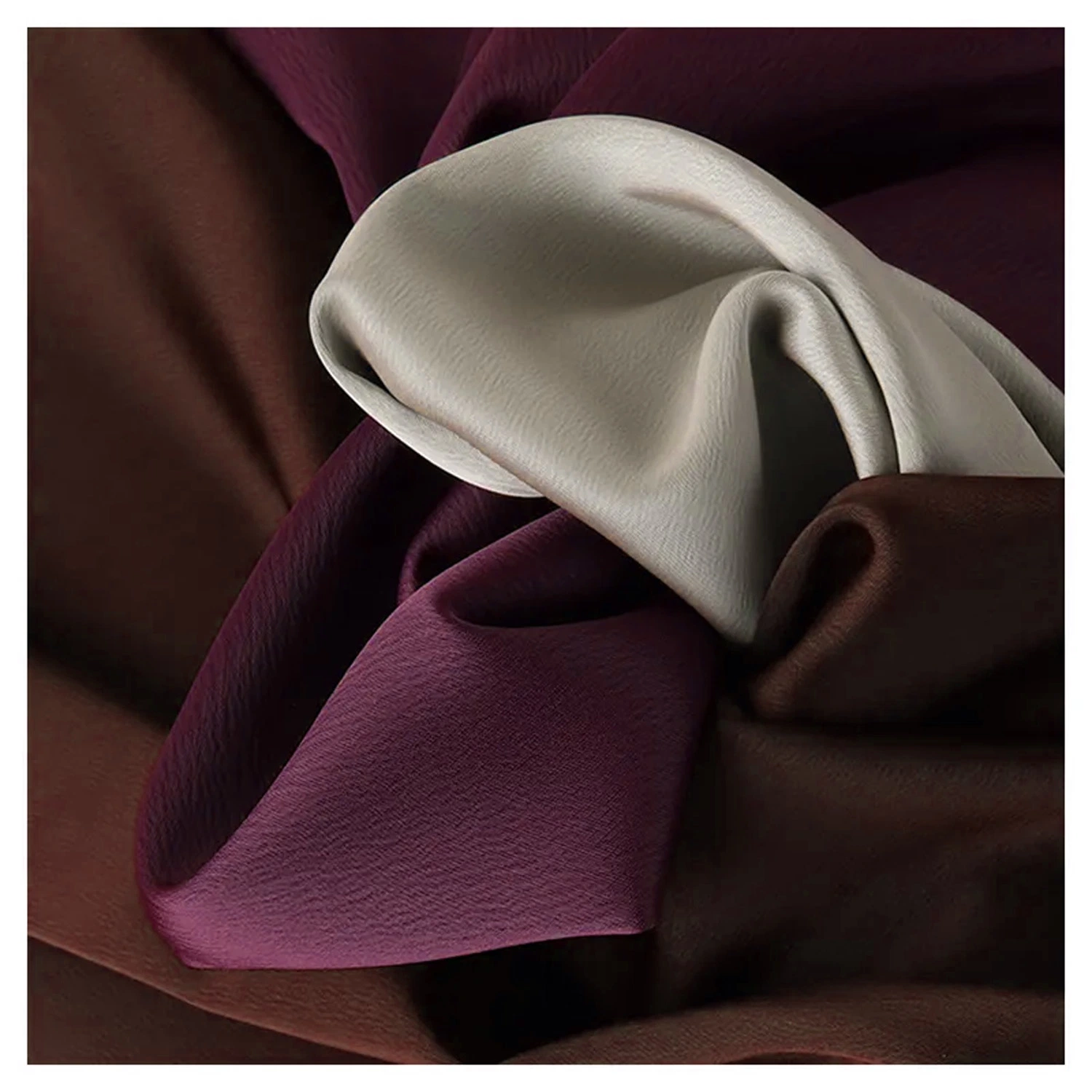 210GSM 97%Polyester 3%Spandex Crepe Crinkle Satin Fabric High quality/High cost performance  Duchess Fabric